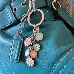 Coach Floral Bag Charm/Key Fob